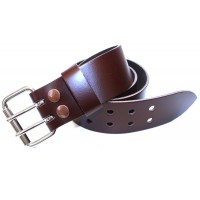 Utility Kilt Belt Brown Plain Leather